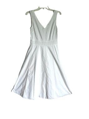 J Crew Pleated Cotton Sleeveless Dress